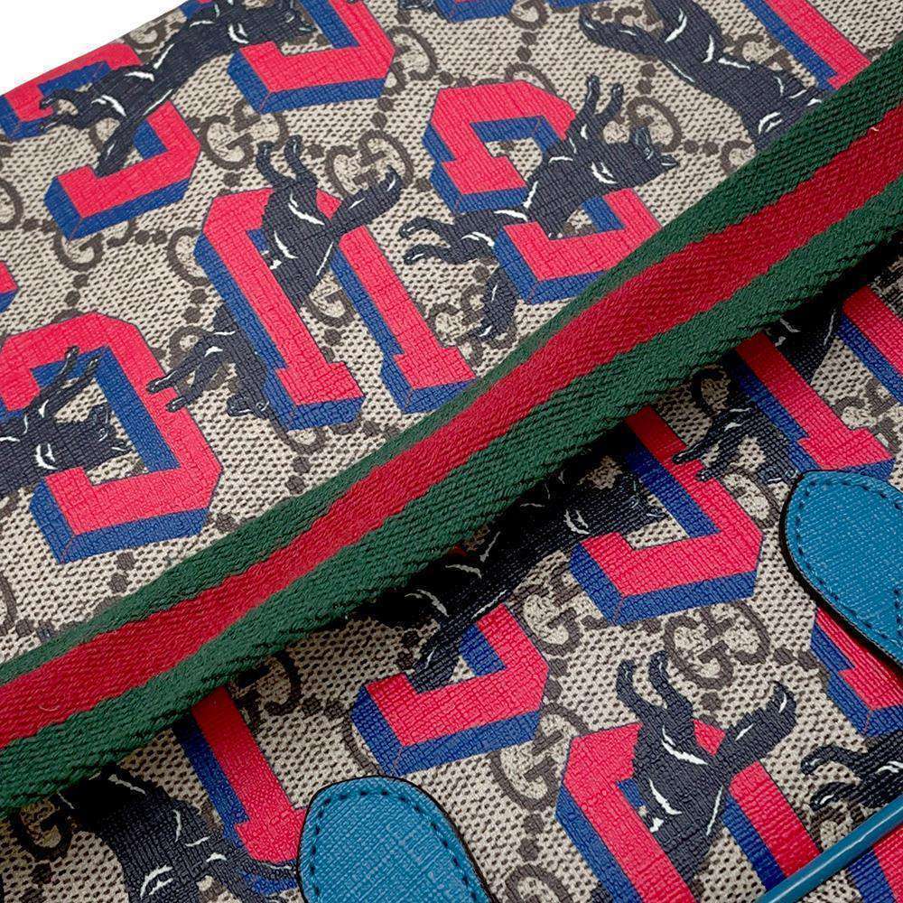 Gucci GG Supreme Wolf Handbag Shoulder Bag - Picture 8 of 12